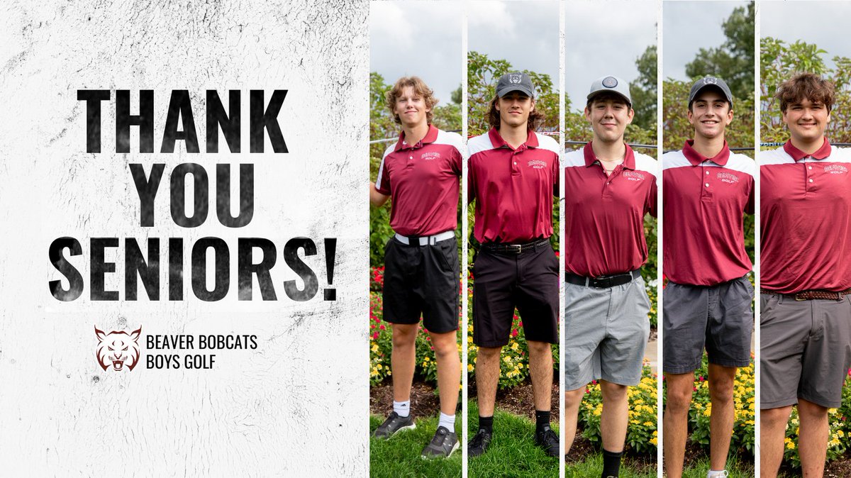As the regular season has come to an end and the boys golf team prepares for the playoffs, we want to take a moment to recognize all of our amazing boys golf senior athletes! #BeaverGolf ⛳️🐾