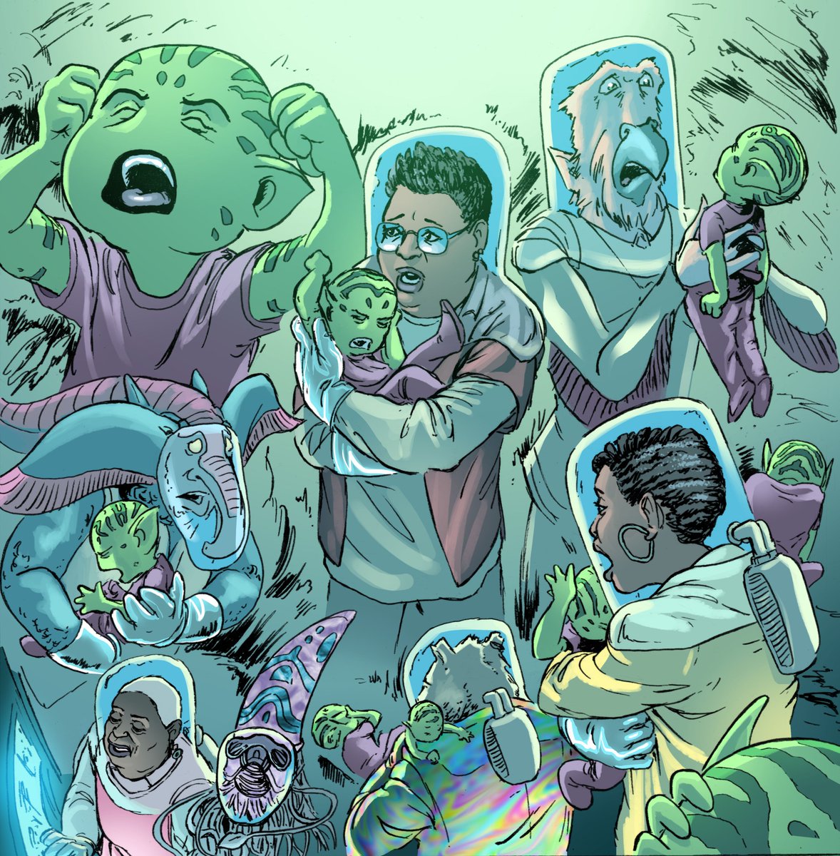 Don't panic! There's still time to pre-order your copy of Planet Divoc-91, featuring incredible art and storytelling from the likes of @CharlieAdlard, <a href="/streakofpith/">Hannah Berry</a>, <a href="/KarrieFransman/">Karrie Fransman</a>, @inksplattery, <a href="/RudyLoewe/">Rudy Loewe</a> -- and more!! 🚀✨

Get your copy here 👉 velocitypress.uk/product/planet…