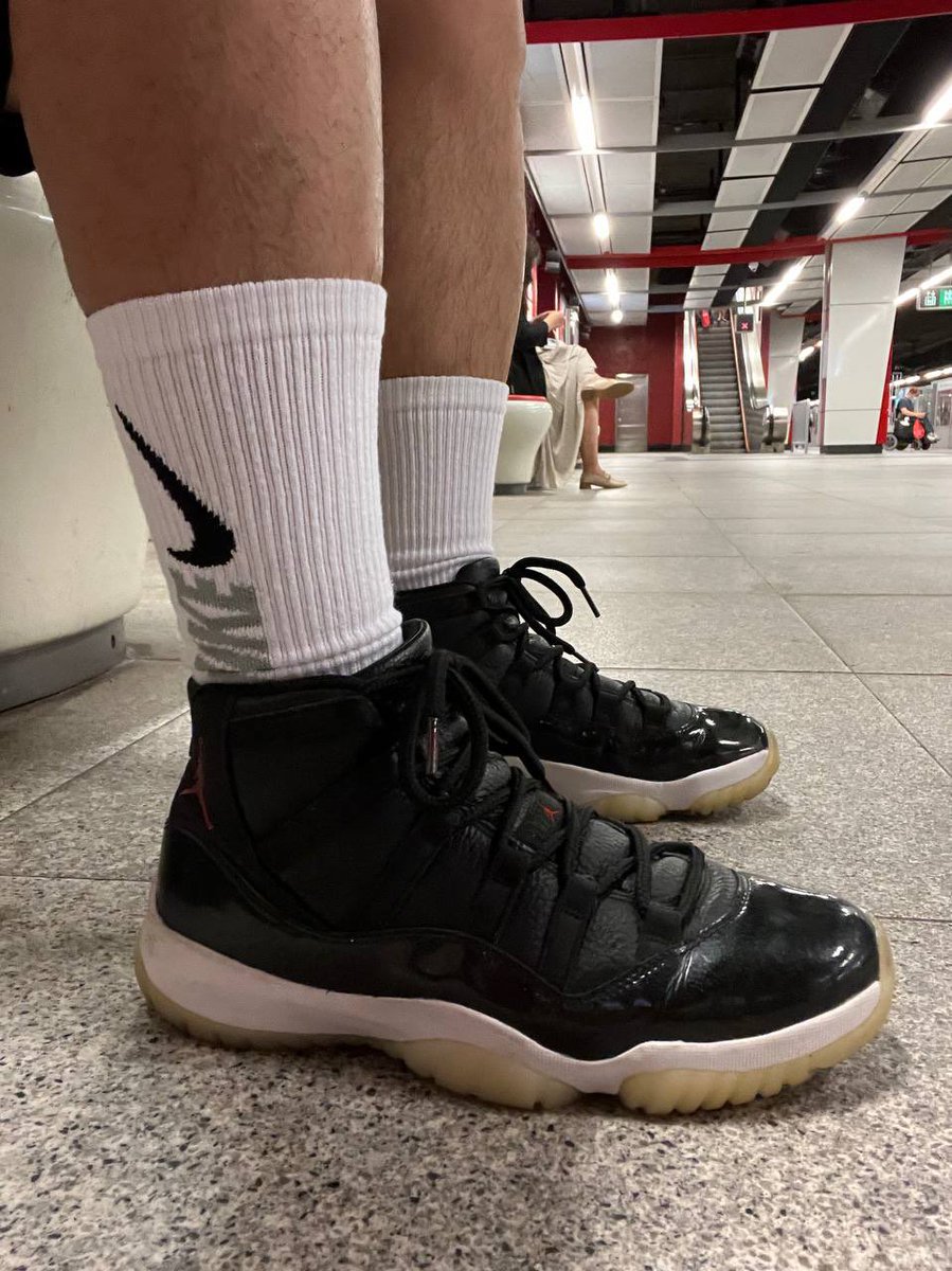sneaker1069's tweet photo. Finally back home and wear my dream aj11 7210. https://t.co/bmWPinugCn