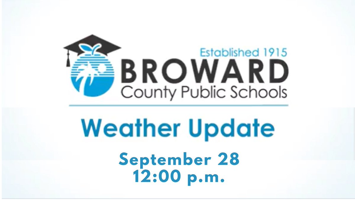 𝐑𝐄𝐌𝐈𝐍𝐃𝐄𝐑
Schools and District offices will be closed tomorrow, Thursday, September 29. All before and after-school activities are canceled, including field trips and night classes. Aftercare will not be available.

We will provide an update for Friday as soon as possible.