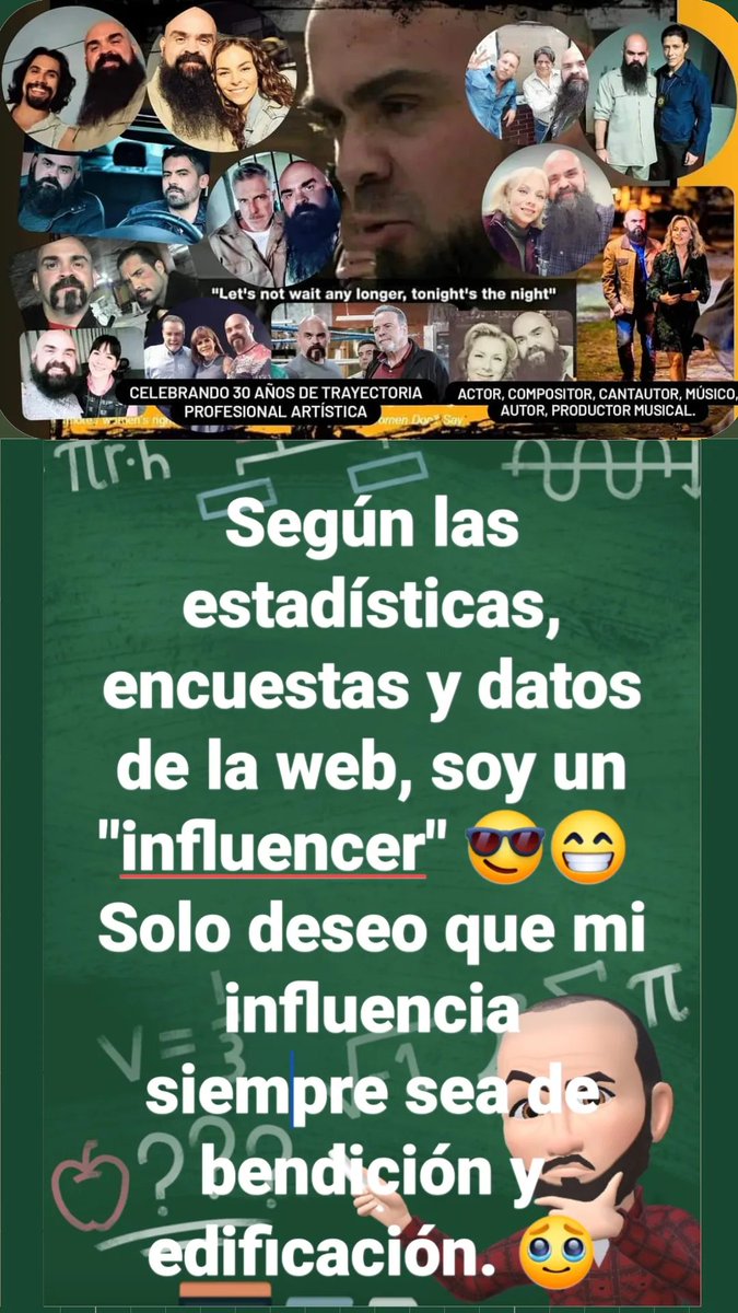 BeamonteHoracio's tweet photo. #influencer #influencers #RedesSociales #web
Tengo un promedio de 60,000 vistas mensuales en mis redes. 😎🤝🏻😎🤛🏻🤜🏻😎
#facebooklite #Instagram #YouTube #twitter #LinkedIn # https://t.co/ey7wOiSTg0
