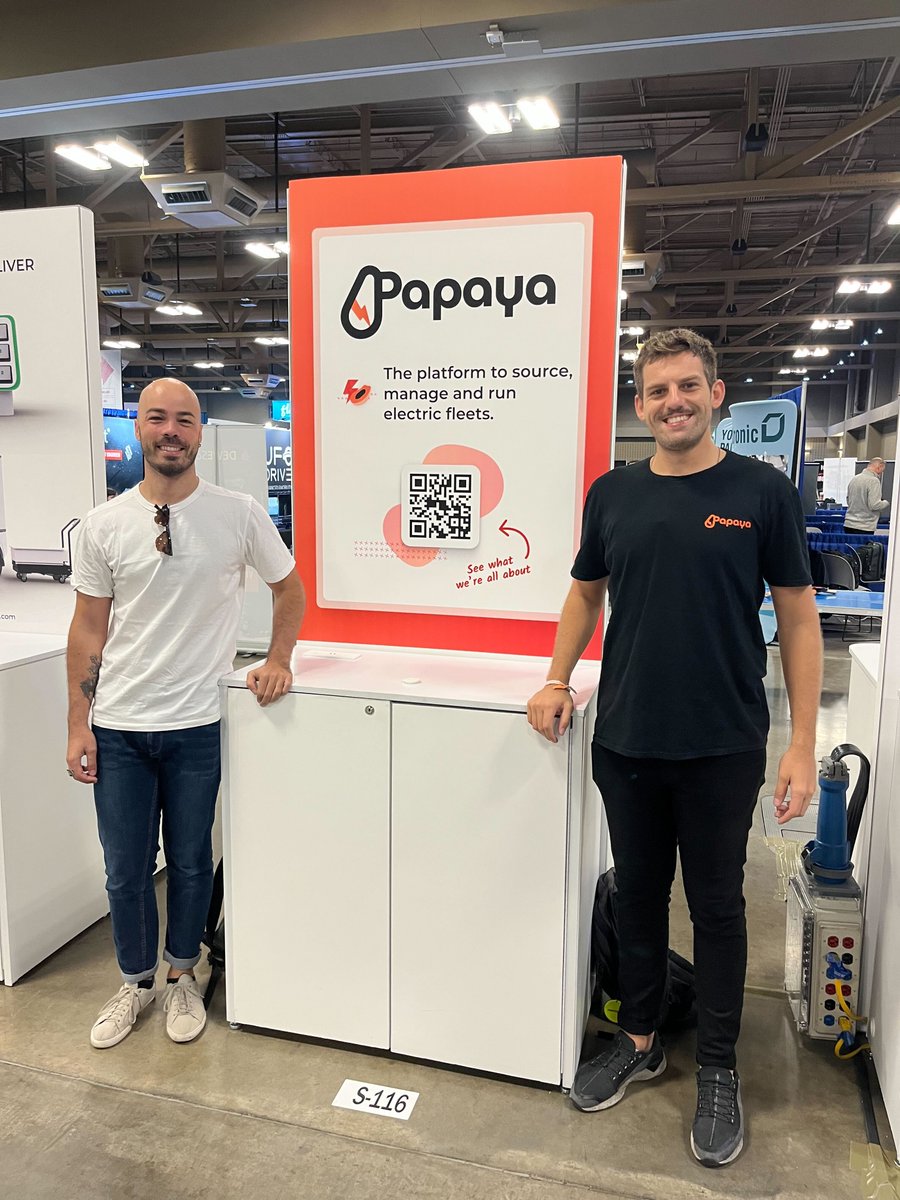 Papaya - EV Management (@papayadash) on Twitter photo Catch us in Texas at the MOVE America 2022 <a href="/MOVE_Event/">MOVE - Mobility Re-Imagined</a> 🤠. Drop by our Papaya stand (116) to chat with our Founders <a href="/santiureta_/">Santi Ureta</a> & <a href="/RenatoMSerra/">Renato</a>!
#MOVEAmerica2022 #mobility #electrification #startups Catch us in Texas at the MOVE America 2022 <a href="/MOVE_Event/">MOVE - Mobility Re-Imagined</a> 🤠. Drop by our Papaya stand (116) to chat with our Founders <a href="/santiureta_/">Santi Ureta</a> & <a href="/RenatoMSerra/">Renato</a>!
#MOVEAmerica2022 #mobility #electrification #startups