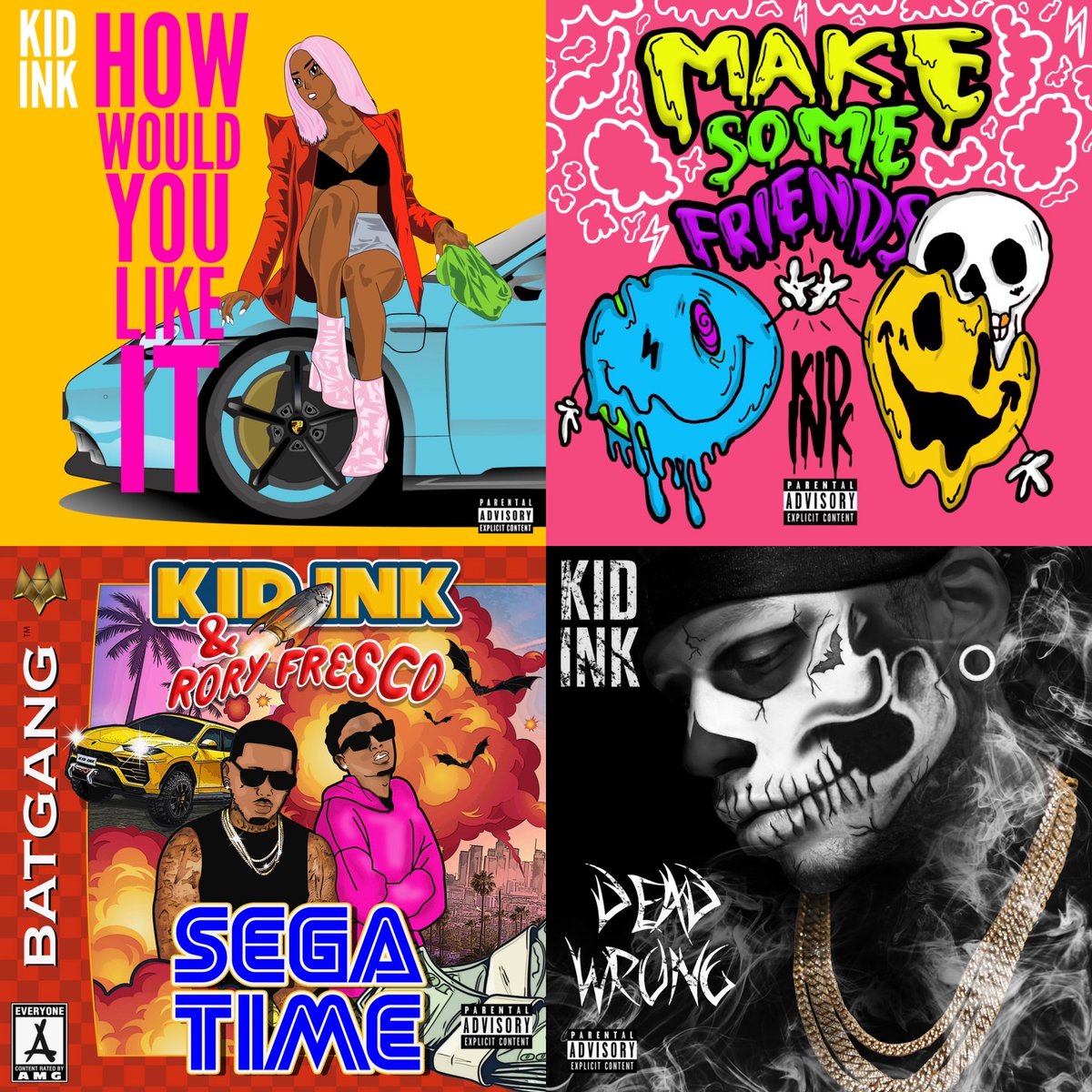 Kid_Ink's tweet photo. 4 new songs ๐๐
#HowWouldULikeIt ๐๏ธ๐น https://t.co/oF6z9ZfCiu
#MakeSomeFriends ๐๐ตโ๐ซ https://t.co/EJ51OFM5CJ
#SegaTime feat Rory ๐น๏ธ๐พ๐ฎ https://t.co/GCnZi6U4kU
#DeadWrong โ ๏ธ๐ดโโ ๏ธ https://t.co/v1xoXUBpKg https://t.co/vBTcq3sDLV
