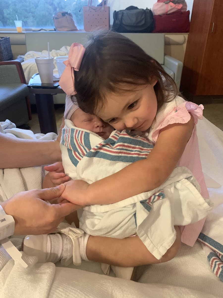 Evaleigh Claire made her appearance and big sister couldn’t be happier! #GirlDad