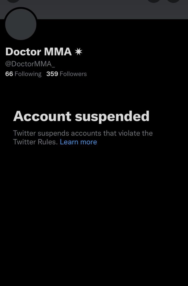 got perm banned thanks for all the support 🙏 

Please Retweet so I can find my friends and mutuals please 🤞#MMATwitter