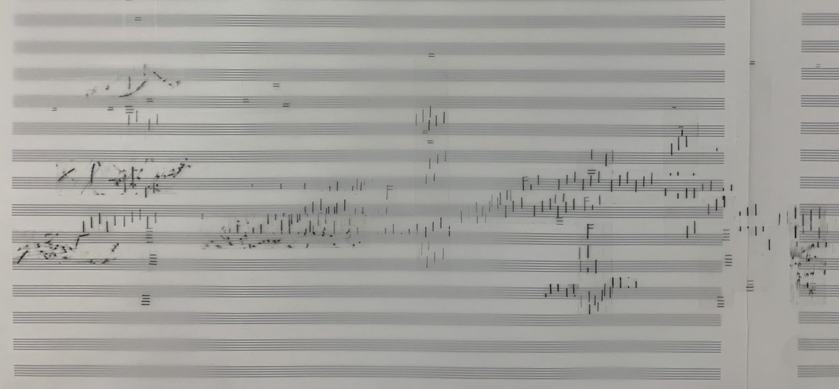 chloeleaper2's tweet photo. Extrapolating/expressing main structure from Spiegel im Spiegel by Arvo Pärt   #bookart #naturewriting #mountainart #graphicscore #deleuze #rockart #matrixialborderspace #murmuration #graphicscore #pictogram #glyph #contemporary drawing #arvopart https://t.co/1s9LXMvQGx