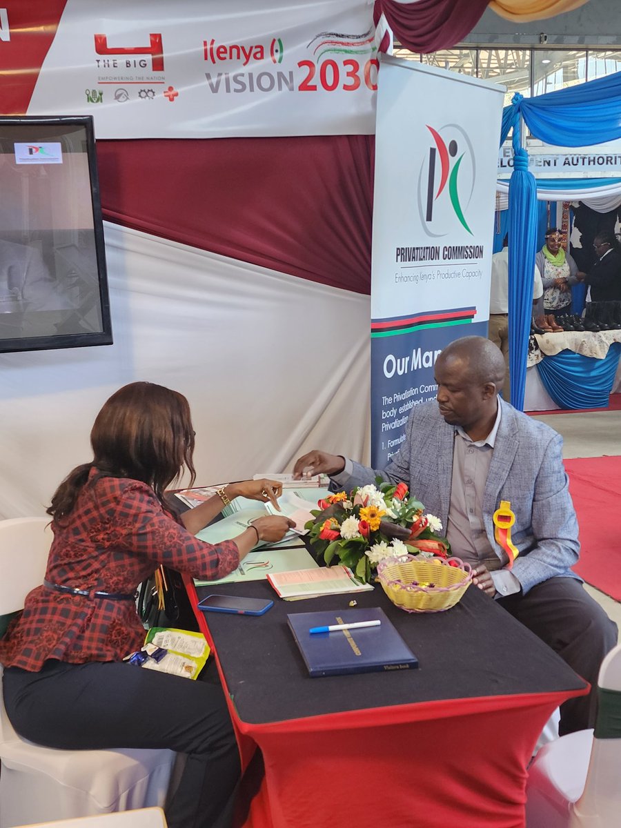 PrivatisationKE's tweet photo. Photo dump from the Nairobi International Trade Fair where #TeamPC was represented by Chairman @FaisalAbass22 Commissioner Celine Orata and the CEO @JosephKoskey7 
Visit us @AgriSocietyOfKe Expo Centre to learn more about the plans we have for Kenya's #Privatization Programme. https://t.co/0x85MGvkfK