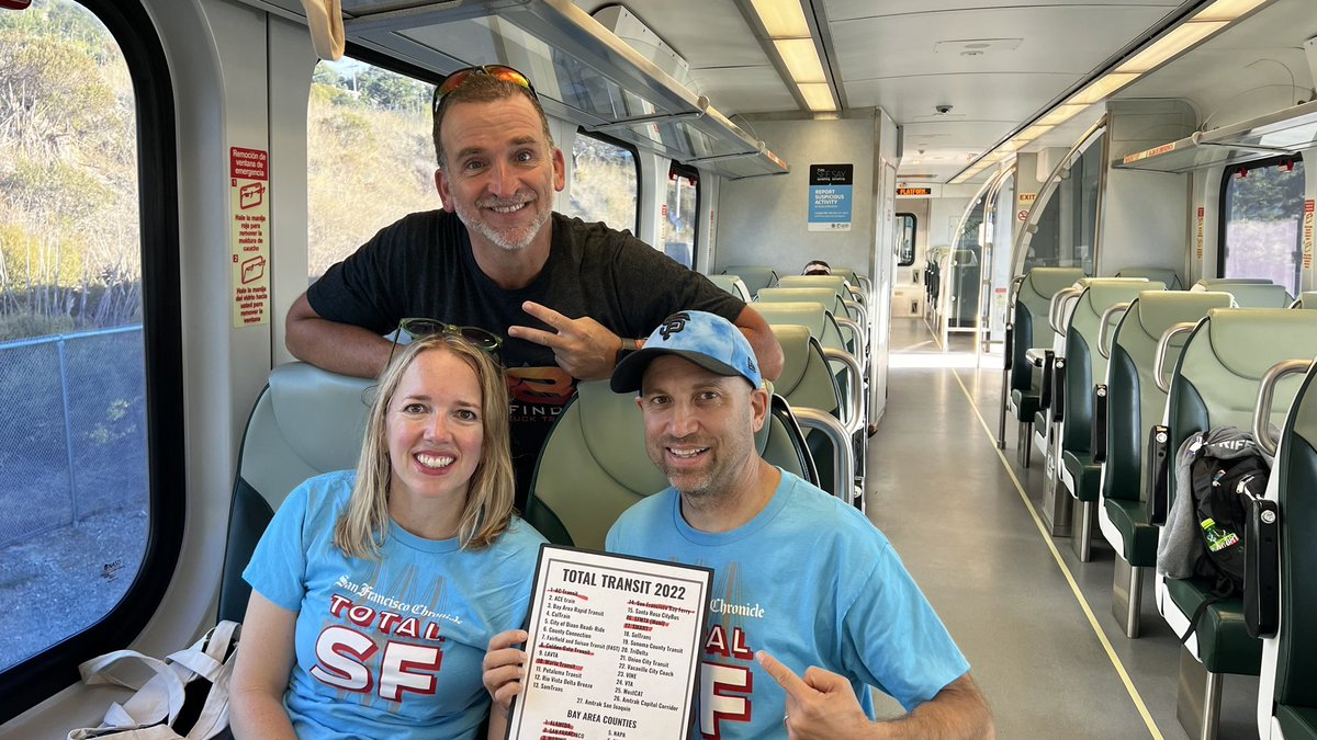 talesoftherails's tweet photo. 4 yrs ago I met @peterhartlaub @hknightsf and @jachristian at the beginning of #totalmuni2018
Happy to have had a chance to catch up with them for an early portion of #TotalTransit2022. Good luck the rest of the day @sfchronicle https://t.co/ncOLw8ZLTD