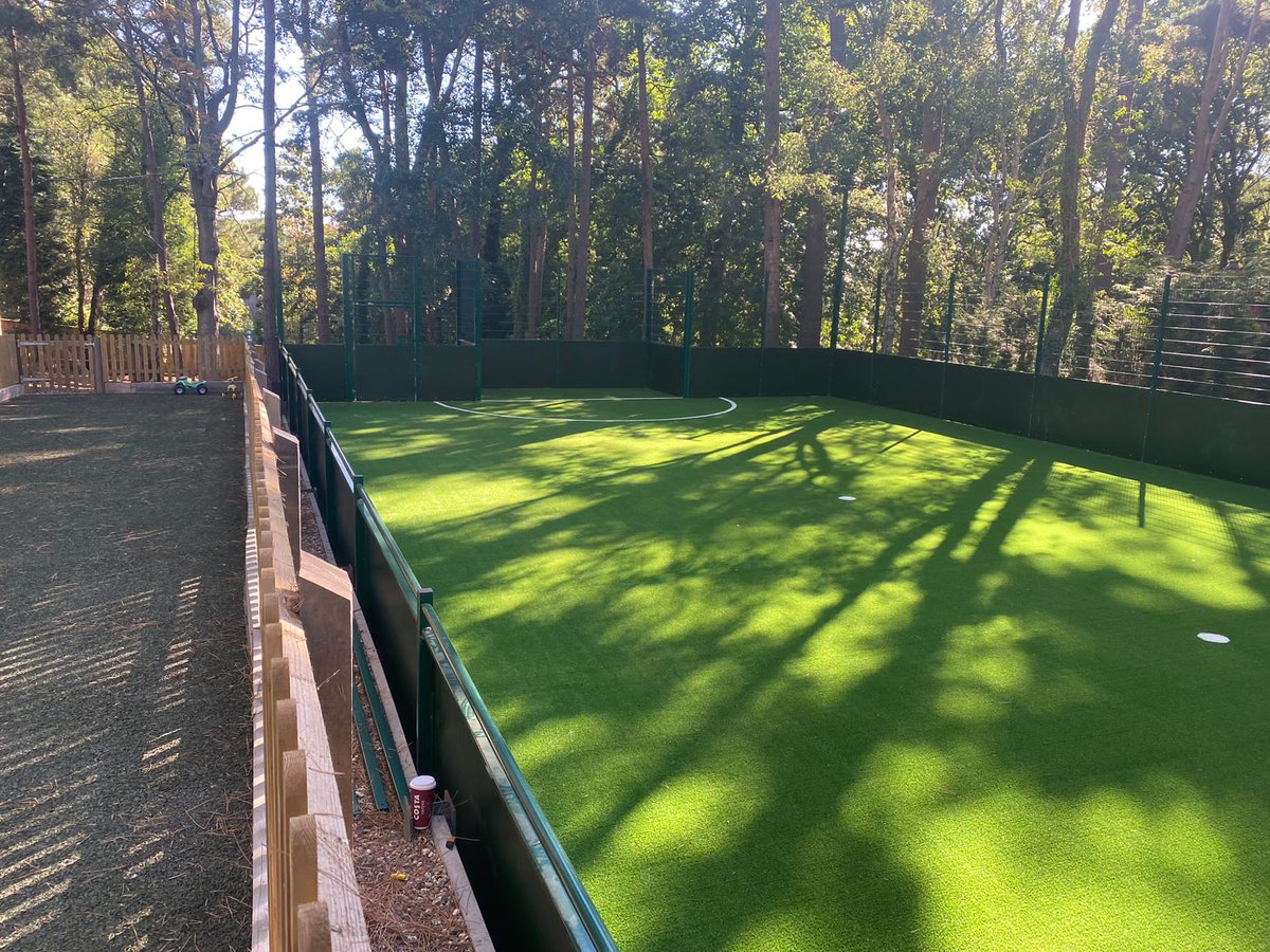 Fieldform2's tweet photo. We loved working on this bespoke project to create a 5-a-side football pitch. As a former professional footballer the client's expectations were set very high! Despite access challenges we have delivered a high quality facility that the client is very happy with. https://t.co/ltlXEKZ2QQ