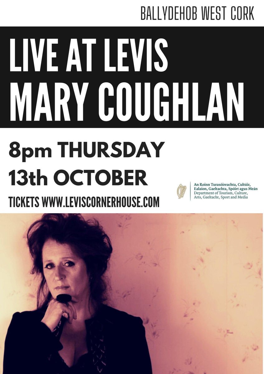 LevisBallydehob's tweet photo. πΆ
πΆ
β€οΈ@mcoughlanmusic
Live At Levis Ballydehob West Cork
8pm Thur 13th Oct 22
Tickets online π« https://t.co/6u4hgogfPU or email leviscornerhouse@gmail.com
#westcork #ballydehob #marycoughlan #finally #livemusic #lifestories #womanundone @DeptCulturelRL @LiveVenueIre https://t.co/kdj6LO7zGm