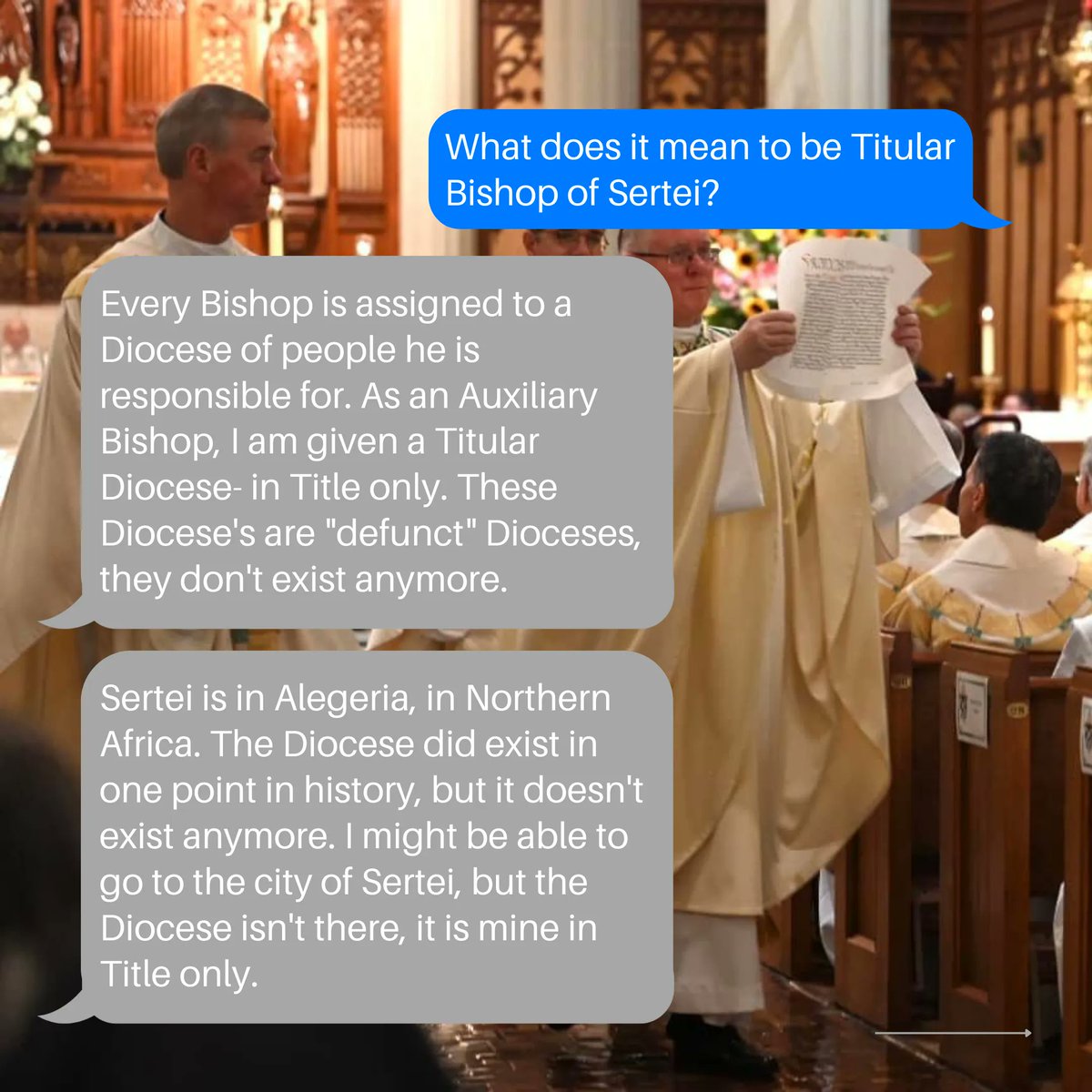 CLEyouthmin's tweet photo. We sat down for a little post-ordination interview with Bishop Michael Woost.  Scroll through to learn more about being a Bishop and hear his advice for young people! https://t.co/tR2nc8wxZq