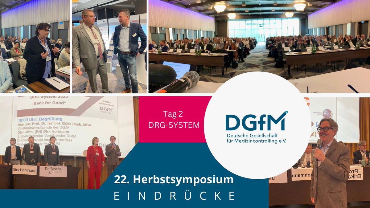 DGfM_eV's tweet photo. Der zweite Veranstaltungstag unseres #22Herbstsymposium geht zu Ende: Wir bedanken uns bei den Referenten für spannende Vorträge und anregende Diskussionen sowie bei allen Teilnehmern für die interessierten Fragen und die geteilten Erfahrungen zum Thema DRG-System.

#DGfM https://t.co/BWAougPFuA