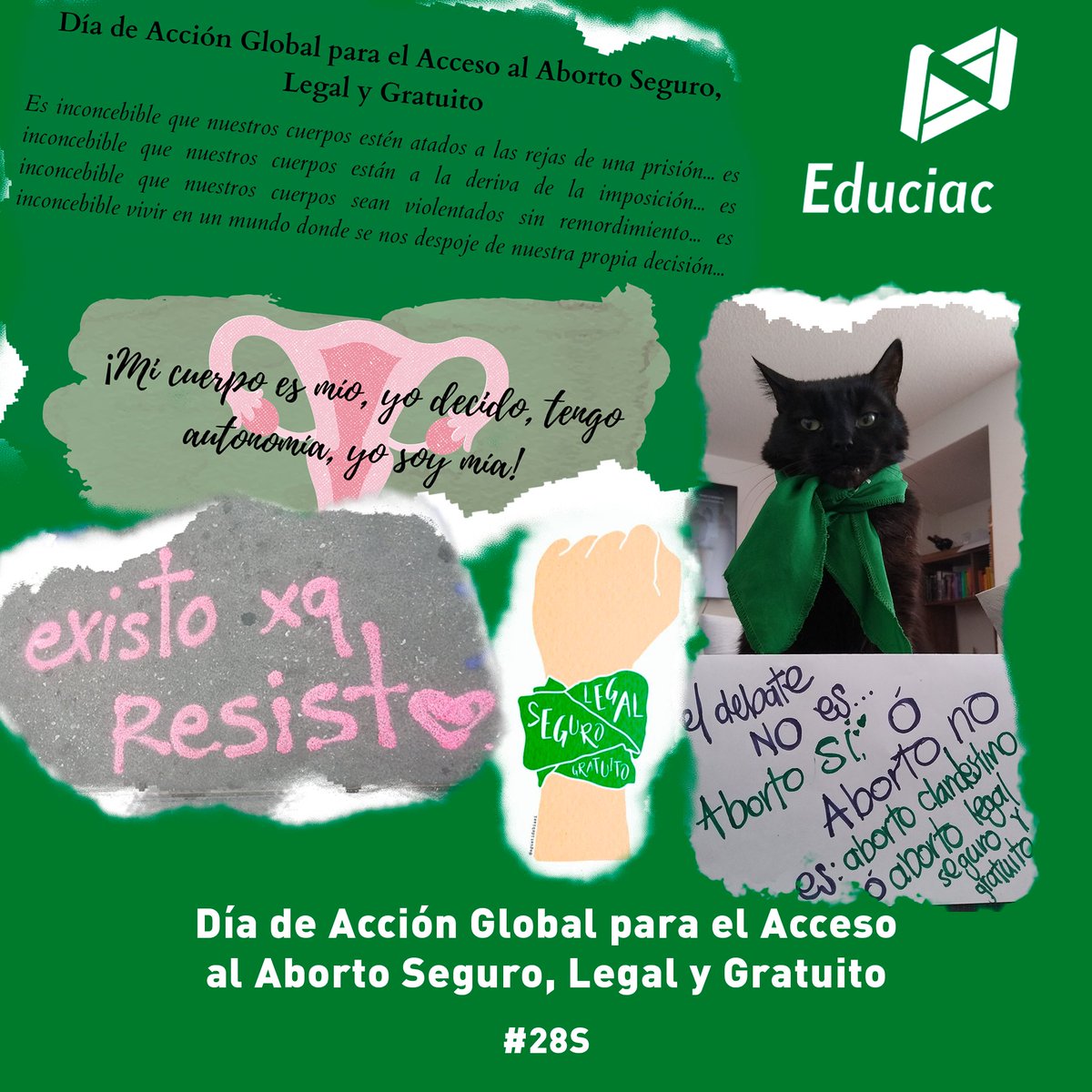 EDUCIAC's tweet photo. Hoy en el “Día de acción global por el acceso seguro al aborto”, creemos que se requiere <<Educación sexual para decidir, anticonceptivos para no abortar, aborto legal, seguro y gratuito para no morir>>.
#ProgramaMujeres #28S2022 #28S #AbortoLegalSeguroGratuito https://t.co/9UFy24pxjf
