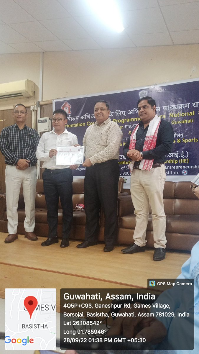 psjohnlongkhaye's tweet photo. Certificate of orientation course NSS Programme officers. @DIPAKKU93471047 @nss_rdguwahati @_NSSIndia https://t.co/VC2nixzwGf