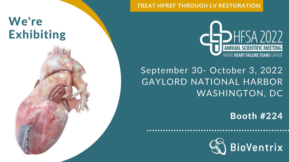 BioVentrix (@bioventrix) on Twitter photo #HFSA2022 is just 2 days away. We’re excited to be there to show how we can help treat HFrEF to Achieve Better Lives for Patients through LV Restoration.
Join us at Booth #224
#HeartFailure #StructuralHeart #LVreshape #ReviventTC #LIVETherapy
@hfsa #HFSA2022 is just 2 days away. We’re excited to be there to show how we can help treat HFrEF to Achieve Better Lives for Patients through LV Restoration.
Join us at Booth #224
#HeartFailure #StructuralHeart #LVreshape #ReviventTC #LIVETherapy
@hfsa