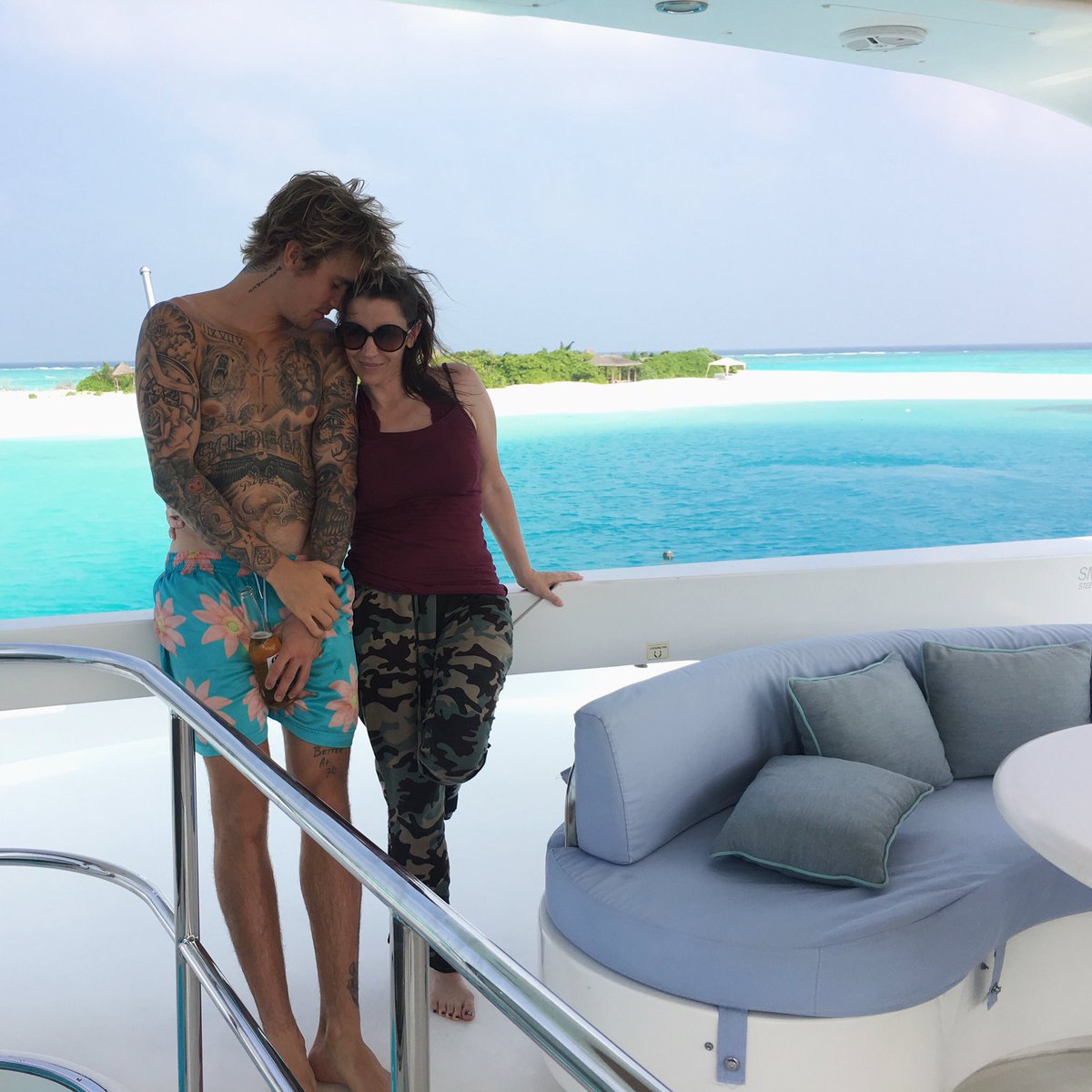 pattiemallette's tweet photo. #HappySonsDay @justinbieber I love you so much. You are joy to me. I’m so honored to be your mom. ❤️ https://t.co/tKgyKuXBHR