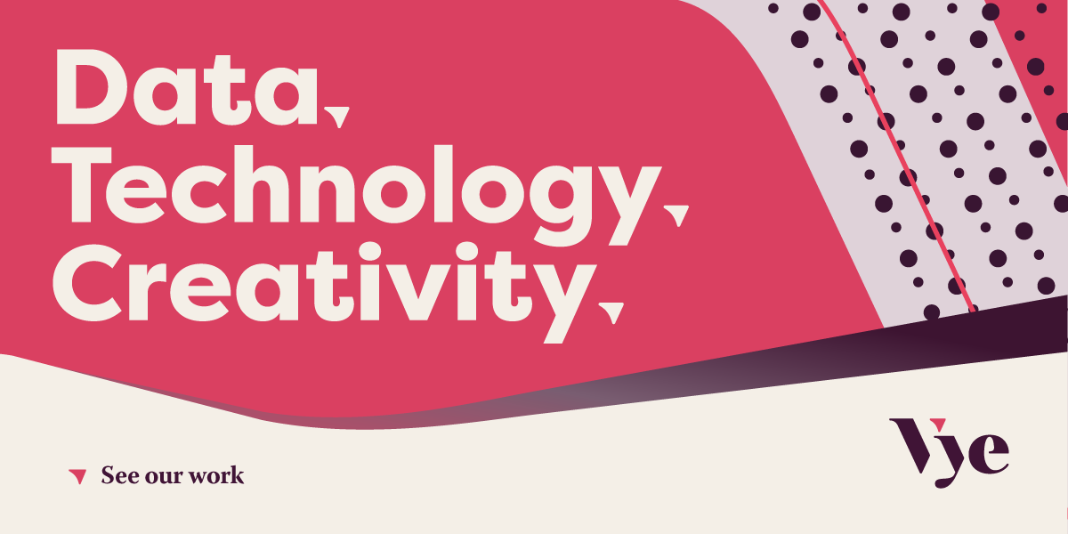 vyeagency's tweet image. Your marketing should be made up of equal parts data, technology, and creativity. We're about helping you compete smarter, not harder. We bring the three together into a holistic strategy, a trifecta if you will. Explore our work: hubs.ly/Q01l4Fjh0