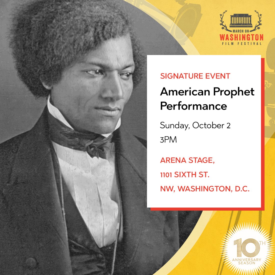 arenastage's tweet photo. The @MoWFilmFest starts today! The festival includes more than 20 films & concludes with a live performance of excerpts from “American Prophet” and a roundtable on American theatre at Arena Stage. #MOWFF #ArenaProphet #AmericanProphet
Get your tickets at https://t.co/8IcnLB2AZ2 https://t.co/tcAWWPHIWJ
