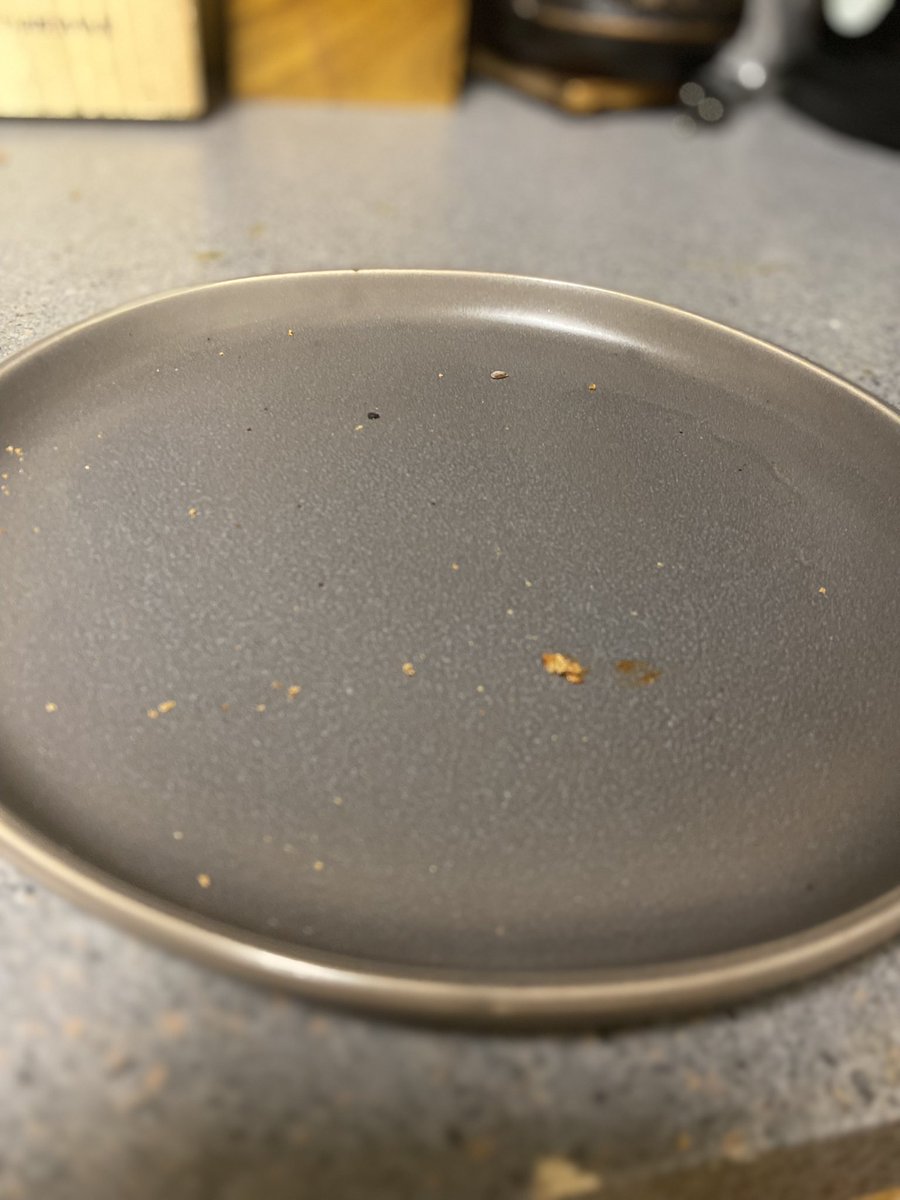 Bee2br's tweet image. Another proud member of the clean plate club!! #tryeverythingonce