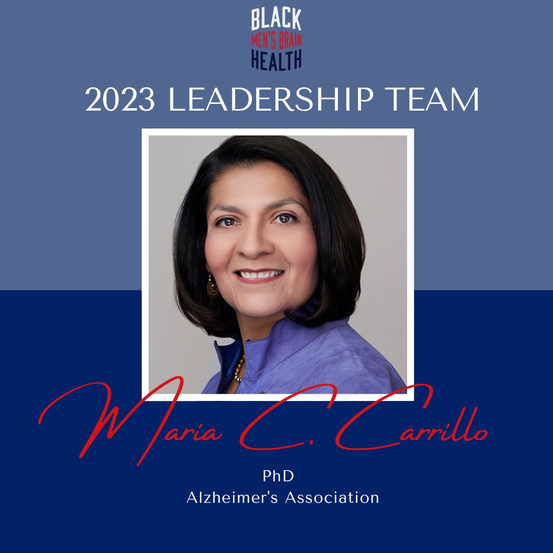 Black Men's Brain Health Conference (@brainhealth4men) on Twitter photo Meet our 2023 #BMBHConference Leadership Team: <a href="/DrMariaALZ/">Maria C Carrillo PhD</a> is the Chief Science Officer at the Alzheimer's Association. Learn more about our team at mensbrainhealth.org
#BlackMensBrainHealth #BMBH #BMBH2023 #AlzheimersAssociation #ENDALZ #AlzResearch #ParttheCloud Meet our 2023 #BMBHConference Leadership Team: <a href="/DrMariaALZ/">Maria C Carrillo PhD</a> is the Chief Science Officer at the Alzheimer's Association. Learn more about our team at mensbrainhealth.org
#BlackMensBrainHealth #BMBH #BMBH2023 #AlzheimersAssociation #ENDALZ #AlzResearch #ParttheCloud