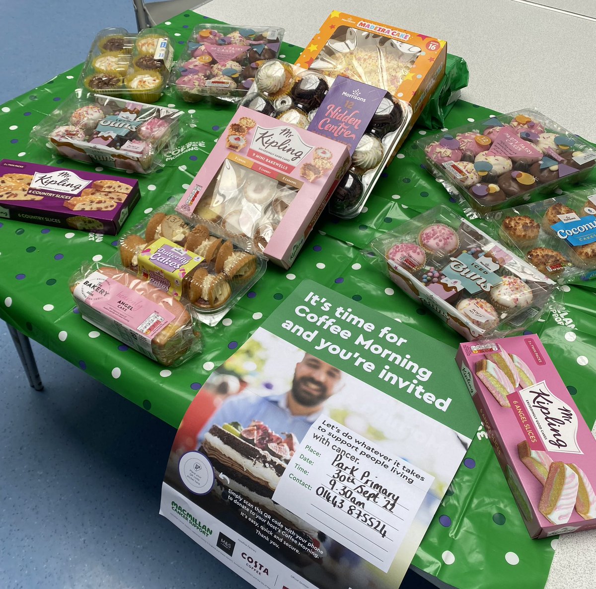 ParkPrimary_'s tweet photo. Plenty of cake for our @macmillancancer event on Friday at 9.30. Thank you so much for all your donations so far, tomorrow is the final day for anymore donations. π° π§ #supportingcancer https://t.co/L3BkGdIN2R