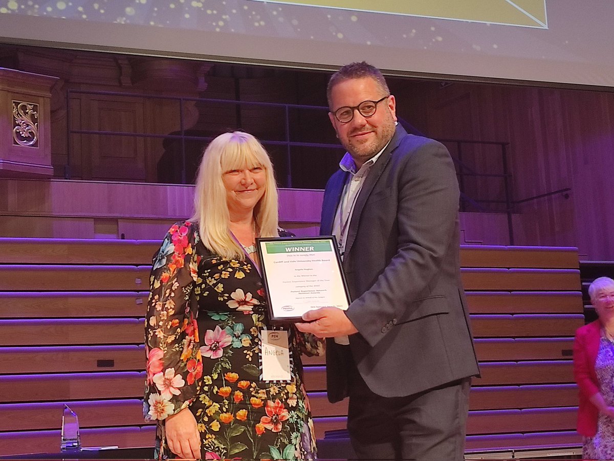 Congratulations to Angela Hughes, Assistant Director of Patient Experience, who has won the Patient Experience Manager of the Year at the Patient Experience Network Awards 2022 #PENNA22 @SuzRankin @CV_UHB @Angela31833597 @Jas_Roberts10