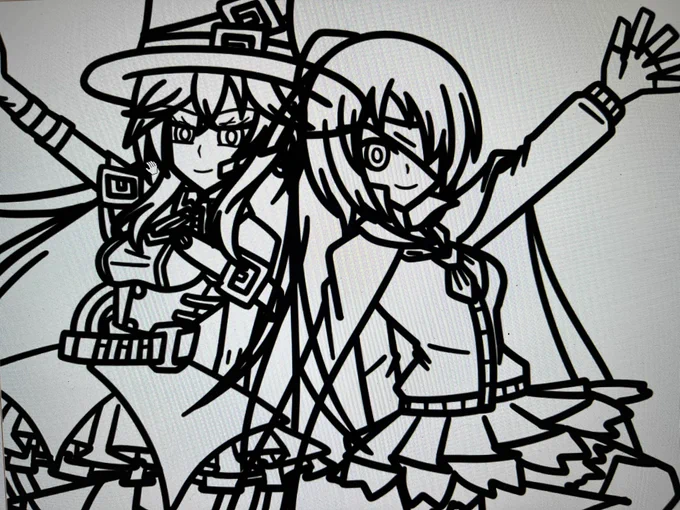 ゲームした後にお絵描きは疲れるぞぉ 