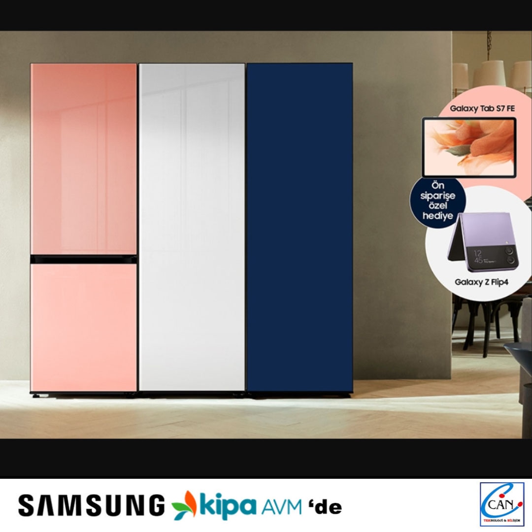 SamsungAntalya's tweet photo. Samsung Bespoke buzdolapları ön siparışe özel Galaxy Z Flip 4 cep telefonu yada Galaxy TAB S7 FE tablet hediyeli!
#samsungantalya #antalyasamsung #cantekbil #samsung #samsungcandanalinir #kampanya #antalya #indirim #samsungturkiye #samsungbespoke #bespoke #bespokerefrigerator https://t.co/WMBuFiSDGJ