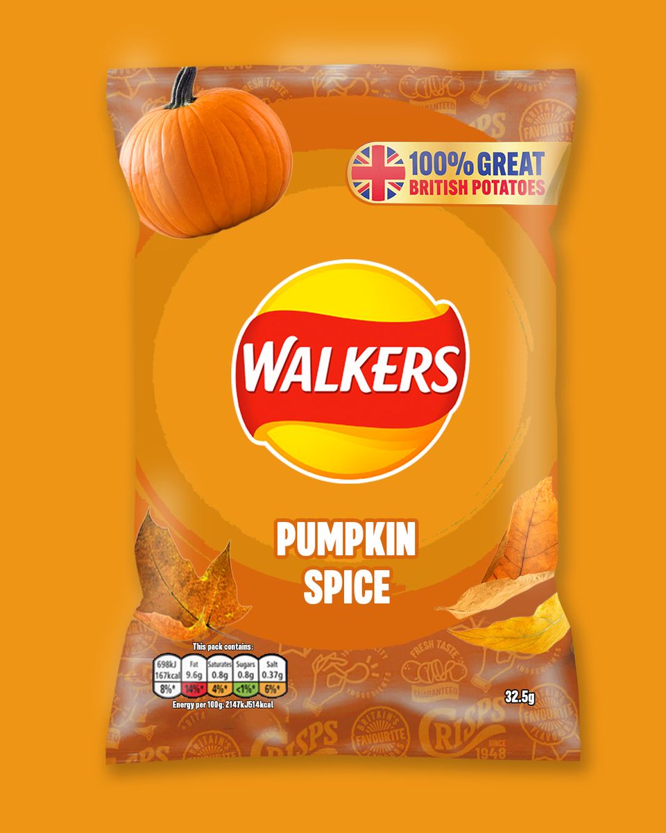 walkers_crisps's tweet photo. Thought we'd jump on the trend 🎃 https://t.co/YJUFuP3n6H