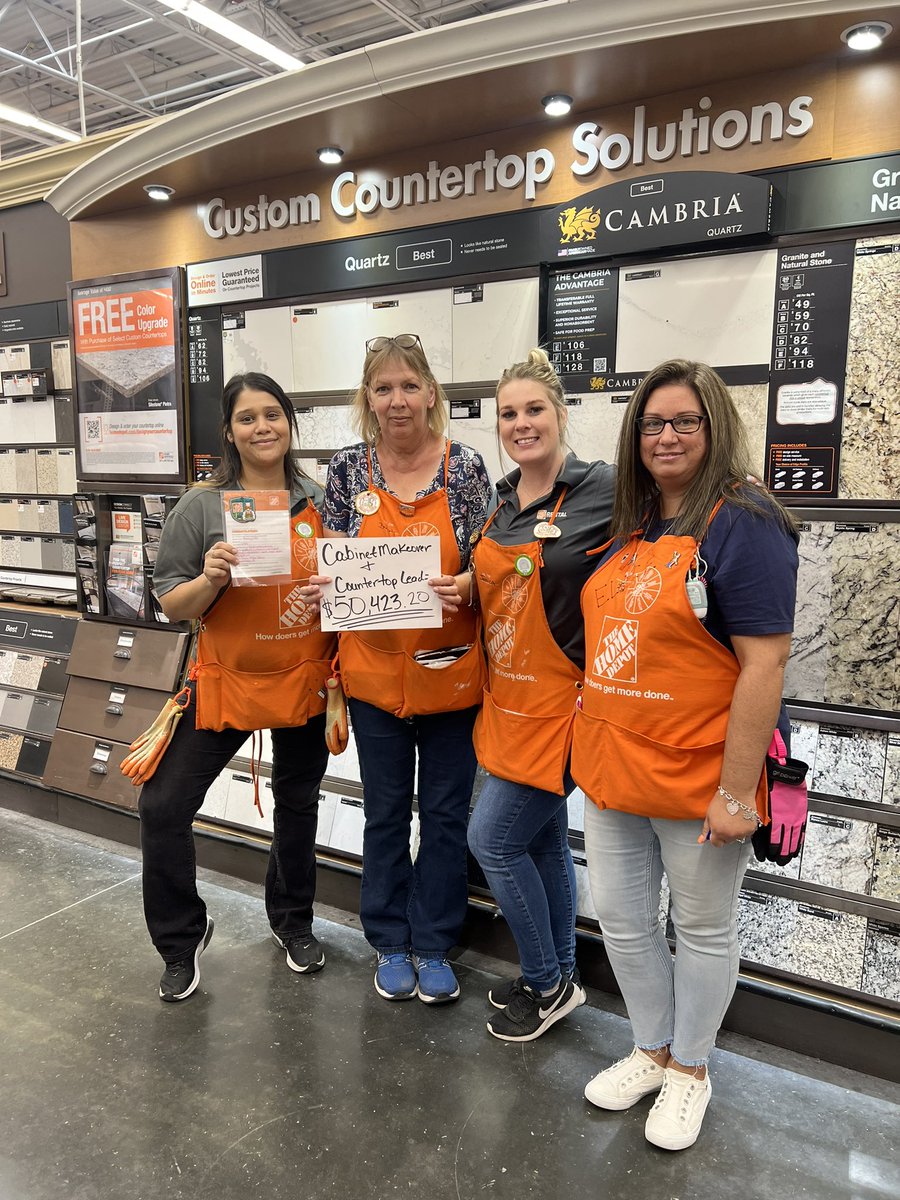 We are you proud of our d70 associate Beverly! Simply by qualifying a customer on our service she made a $50,423.20 sale on a countertop lead and cabinet makeover from the same customer! @chuckearp11 @Michael27024821 @jessica50027784 @smitty04