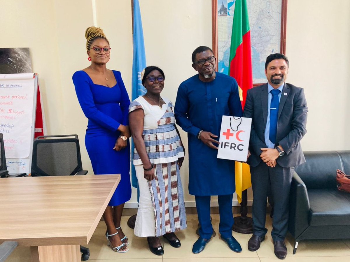 AdeshTripathee's tweet photo. Great meeting today with the head of office of @OchaCameroon, Karen Perrin, and The Resident Coordinator/Humanitarian Coordinator @mznaab on humanitarian and development challenges and opportunities. https://t.co/ye3YQ8ucYG