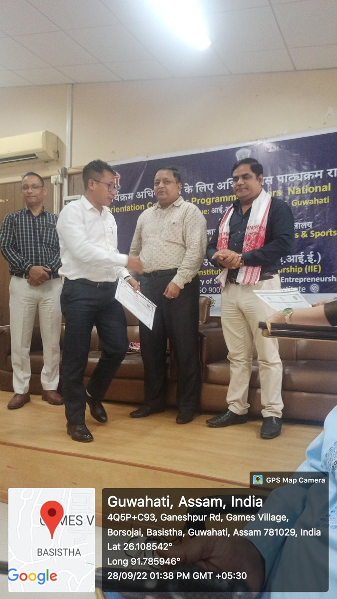 psjohnlongkhaye's tweet photo. Certificate of orientation course NSS Programme officers. @DIPAKKU93471047 @nss_rdguwahati @_NSSIndia https://t.co/VC2nixzwGf