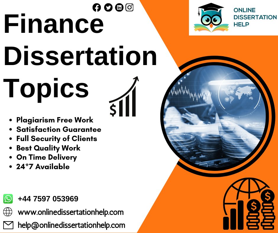 Dissertation003's tweet image. Be confident! Because you choose our
Finance Dissertation Topics!
Order Now.
#financedissrrtationtopics #dissertationtopicshelp #onlinedissertationassignmenthelp #assignmenthelp #help #onlinedissertationhelp