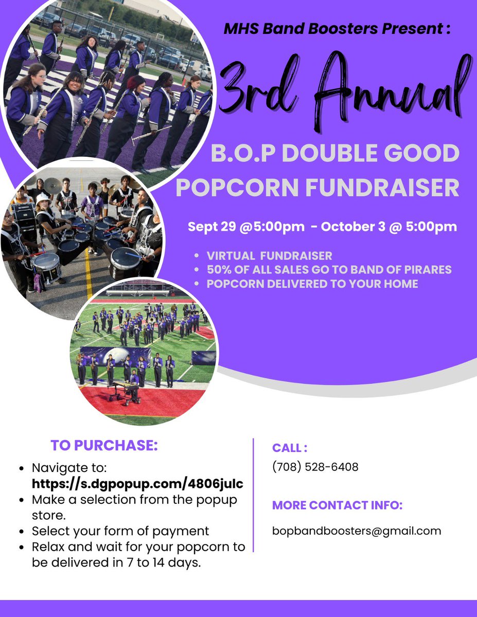 Support the MHS band. Just in time for the holidays and delivered straight to your doorstep. #BandOfPirates