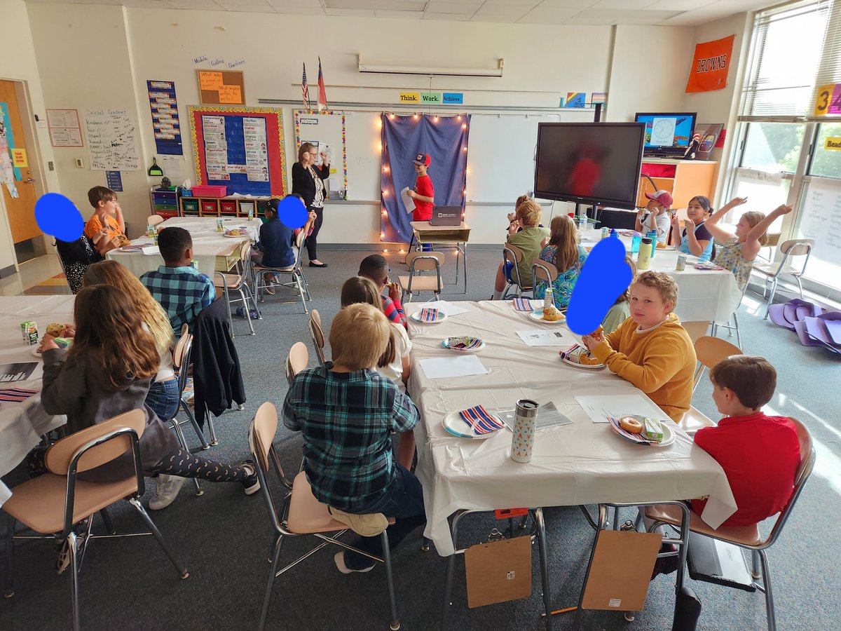 So proud of these 4th graders who presented their published poem in our coffee shop this morning! <a href="/BanksRoadES/">Banks Road Elementary School</a>