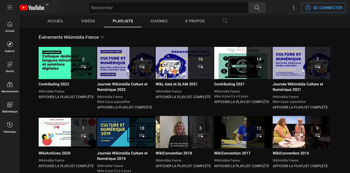 Pyb75's tweet image. Une bonne partie des captations vidéo des derniers événements organisés par @wikimedia_fr sont disponibles sur notre chaîne YouTube.
Prochaine étape : mettre ce qu&apos;il manque sur @WikiCommons (mais faut convertir les MP4 en WEBM 😒) youtube.com/c/Wikim%C3%A9d… #Contribuling #GlamWiki