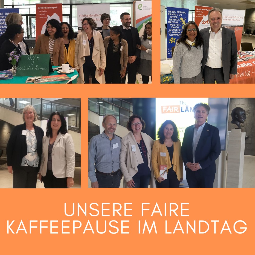 DachverbandDEAB's tweet photo. Resultat unserer Fairen Kaffeepause im Landtag gemeinsam mit der SEZ: Das Interesse der Abgeordneten und Minister*innen am Thema Globale Gerechtigkeit ist riesig. Das macht uns Mut.👍#klima #fairerhandel #fairewoche2022 #Interkultur #Lieferkettengesetz #globaleslernen #migration https://t.co/4QWKPpFEcT