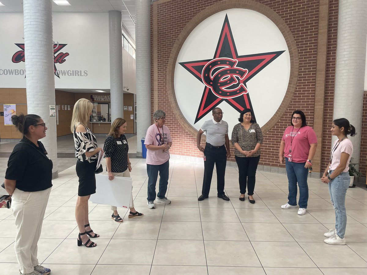 Apurva Betgar and Bianca Benitez ♥️🤍🖤Congratulations to our <a href="/CoppellChamber/">Coppell Chamber</a> Student and Teacher of the Month! We are so blessed to have awesome kids and adults in our building creating a positive culture! #CHSLearnLoveServe #CISDWorkingTogether @CoppellISD