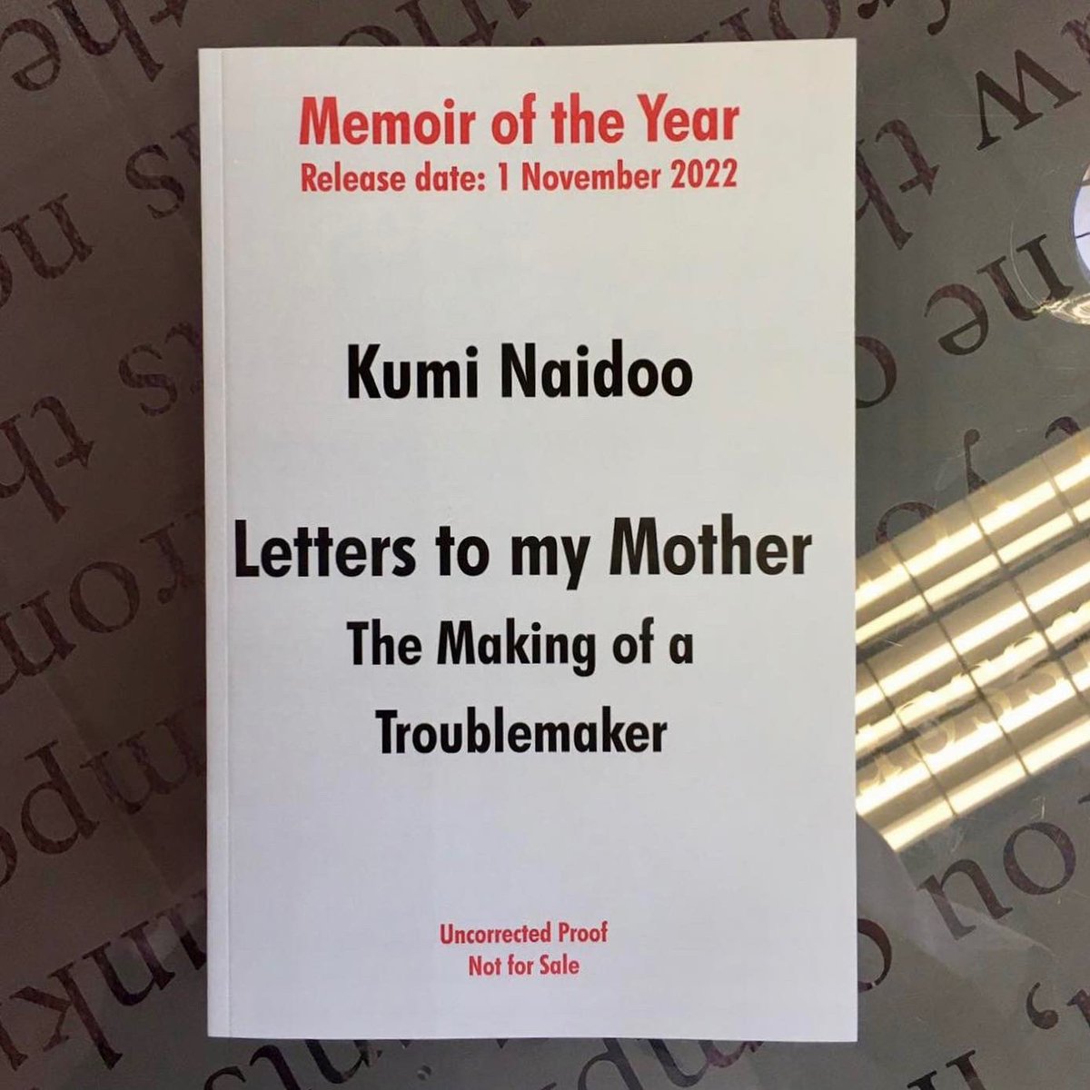 kuminaidoo's tweet photo. Happy 81st birthday Ma, 

I’ve finally gotten around to writing you a couple of letters to let you know what’s been happening since you left. 

Love you always ❤️
#LettersToMyMother #TheMakingOfATroublemaker https://t.co/X1rrJJUUWp