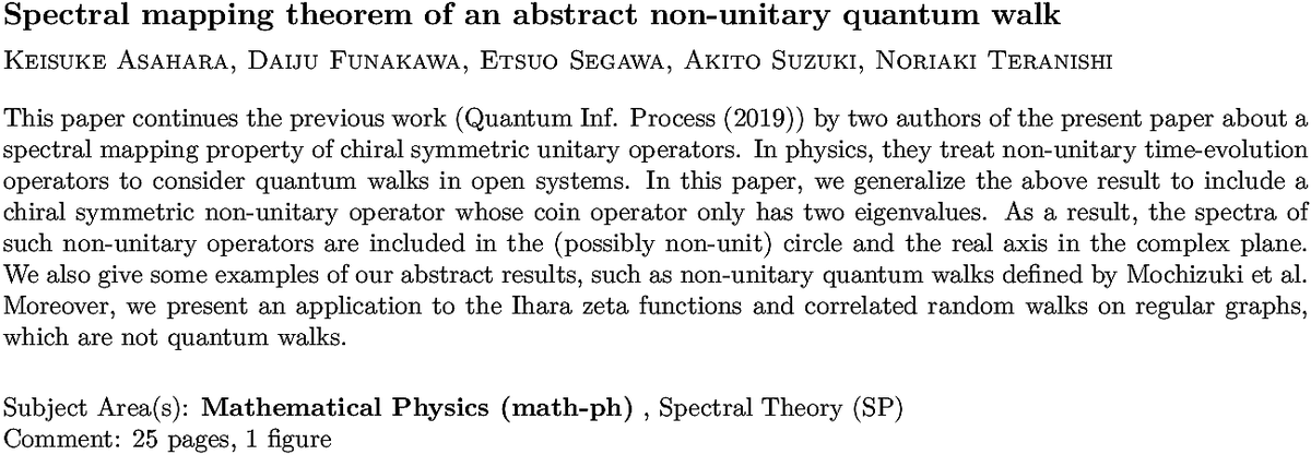 math-ph Mathematical Physics arXiv submissions tweet media