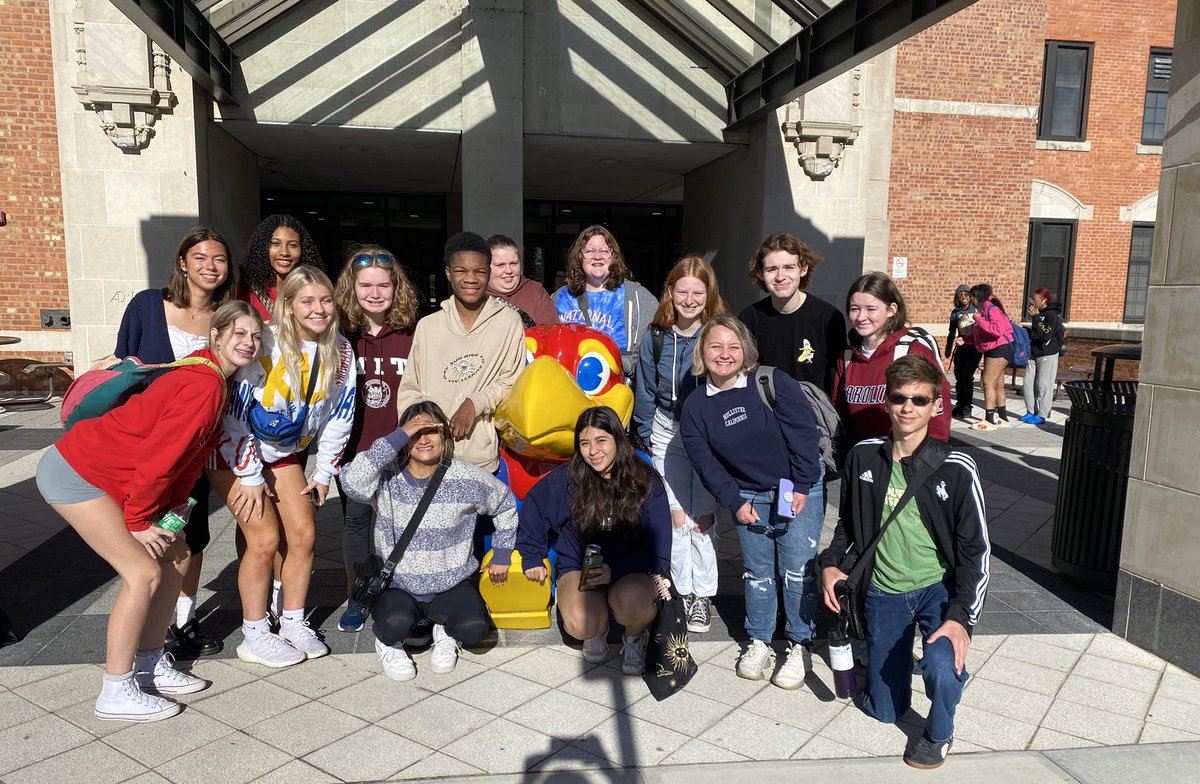 So happy to be back at KU for the <a href="/kspaonline/">KSPA Online</a> fall conference! I’ve missed these photos with the Jayhawk!