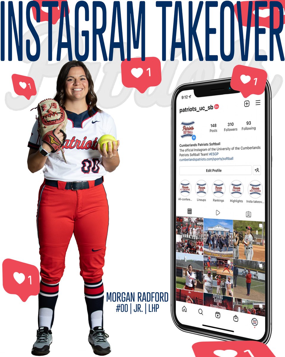 Takeover Thursdays are back! Join us tomorrow on our Instagram story to get a glimpse of a day in the life of left-handed pitcher Morgan Radford! Be prepared to be entertained😎