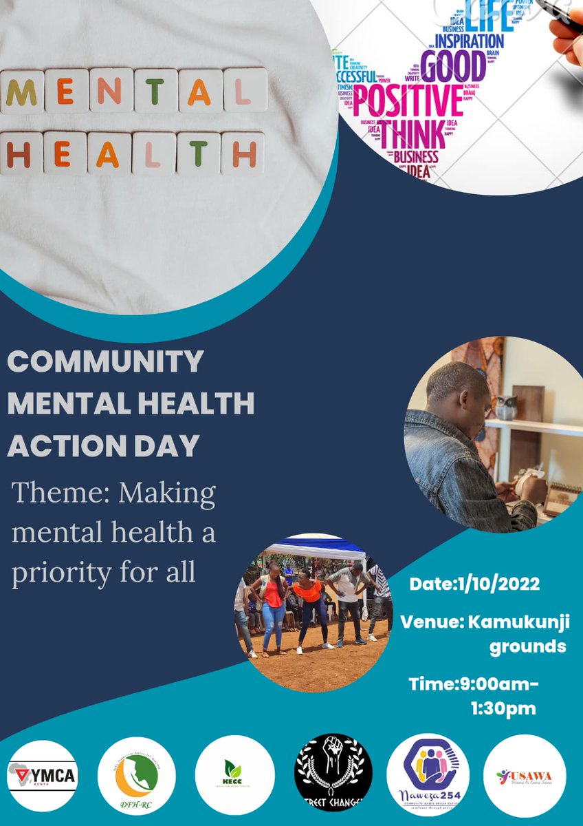Join us as we engage the community in advocating for mental health. @KombGreen @DFHRC @naweza254 @ymcakenya1 @aotieno254 @PSN_Nairobi