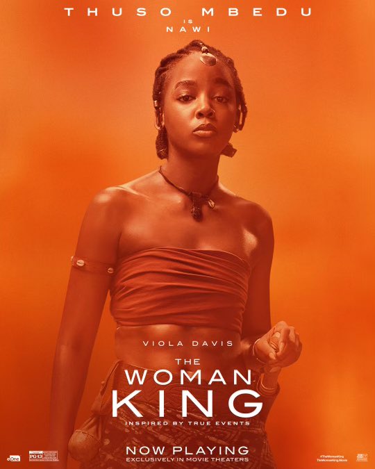 ThusoMbedu's tweet photo. All talk. All action. 

This is Nawi in #TheWomanKing

Get tickets now 💪🏾 https://t.co/yDHvkhEOVC