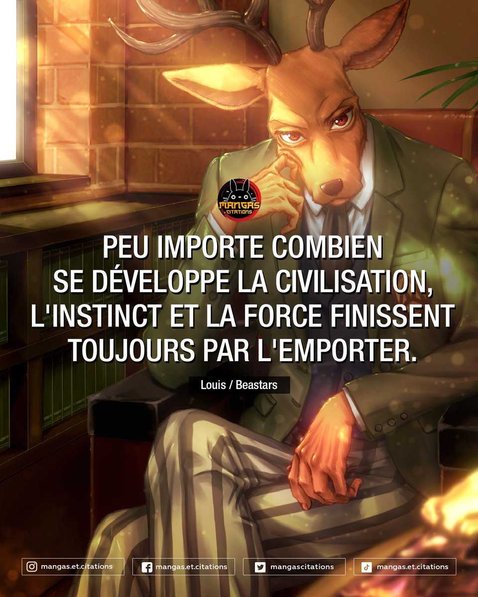 La première citation de Beastars S2 est là! Enjoy!

#beastars #beastarsedit #beastarslegosi  #ruibeastars #legoshi #citationdemanga #citationanime #citationmanga #mangacitation #citationdanime #mangasetcitations