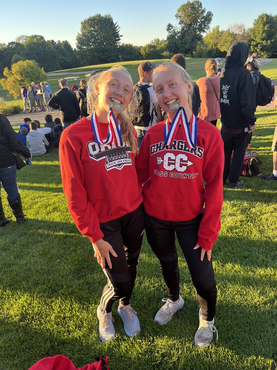 First “postseason” meet of the year and we have ourselves a champion and a fourth place finish. The other two? Season PRs. Can’t do better than your best! #ohsxc #werunthistown #championshipseason