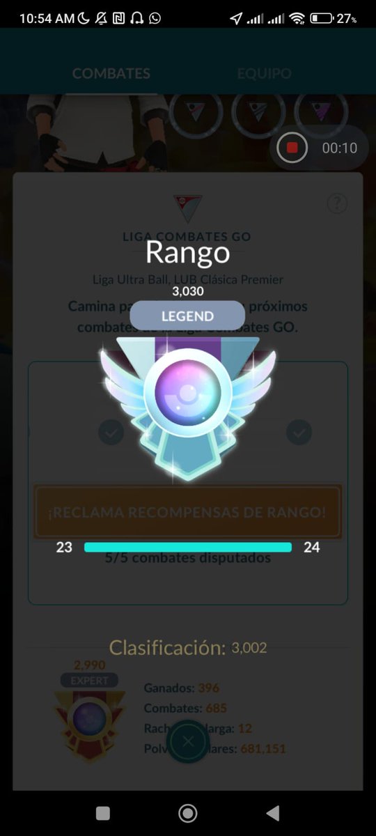 LEYENDA T12 GO
Despues de estar estancando en los 2900 por fin se pudo subir, vamos por mas. 

<a href="/OlympusPoGo/">Olympus: La Casa de los Dioses🌩</a> 

Siguenos en facebook.com/profile.php?id…
que volveremos a los directos.