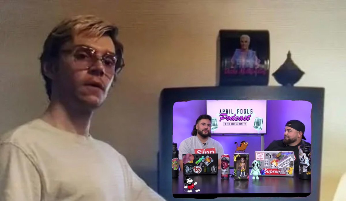 senorcano's tweet photo. I told you, we are going to watch @aprilfoolspod and then you can leave. https://t.co/LCe0ZtjTzl