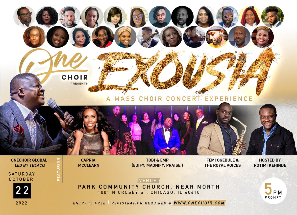 Godkulture's tweet photo. Please join us for a Mass Choir Concert experience! Let us worship God and sing praises to Him.

Don't miss this evening of worship. Please see flyer for more details.

Event is free but registration is required. Register at https://t.co/KT7nRc5lNM.

#Godkulture #OneChoir https://t.co/HBVvsxxuLC