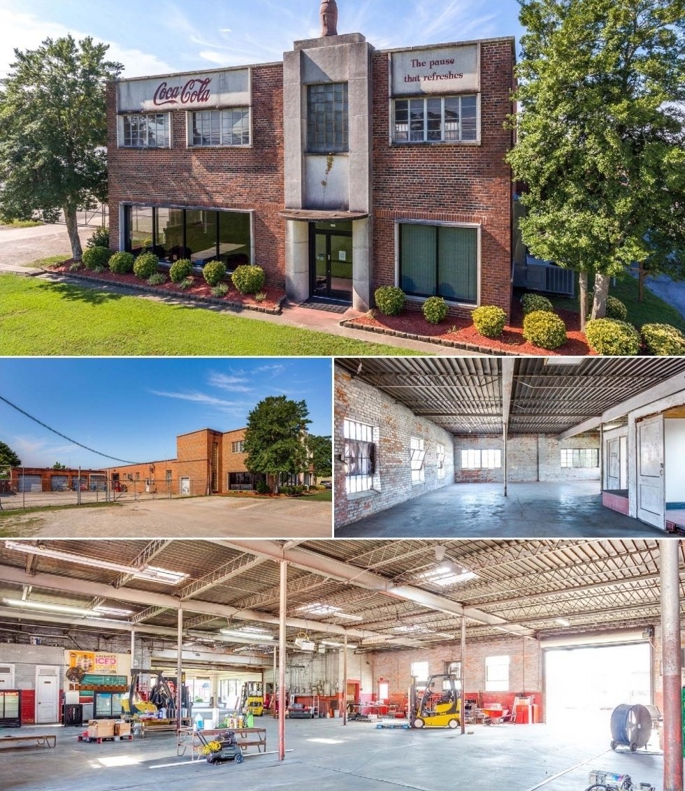 YorkProperties1's tweet photo. FOR SALE: Former Coca-Cola Bottling Company buildings.  

FLYER: https://t.co/oXRJ6bJZQk

BROKER: Brian Wallace • 919.645.2773

#forsale #commercialrealestate #washingtonNC https://t.co/2XRygxaZQc